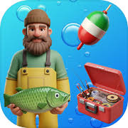 Biggie Pass Fishing Banality gameplay screenshot showing fisherman character with fish